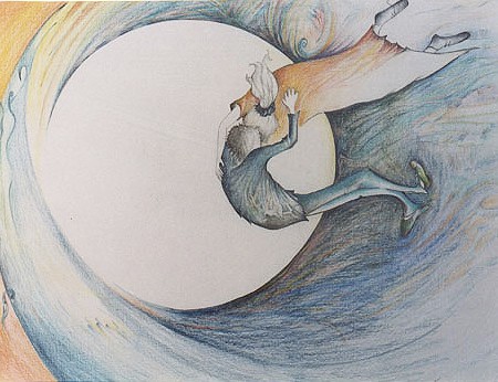 Couple in Moon