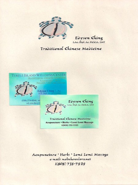 Ed Ching business card